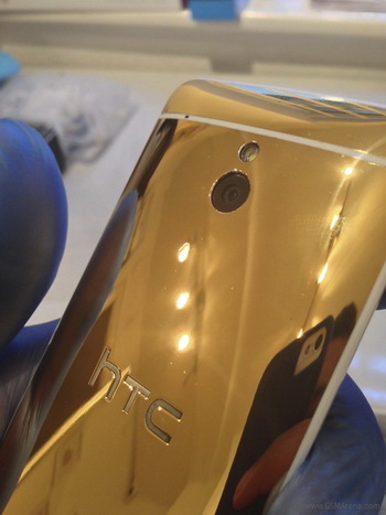 gold-plated smartphone HTC One Mini